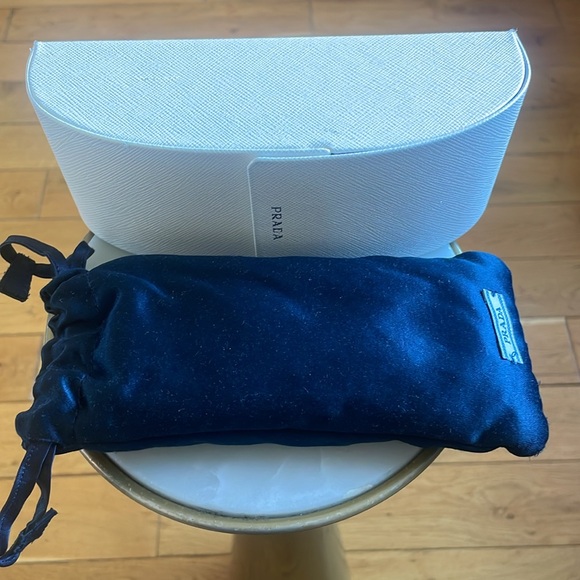 PRADA PR 17WS White Rectangle Sunglasses - Picture 8 of 11